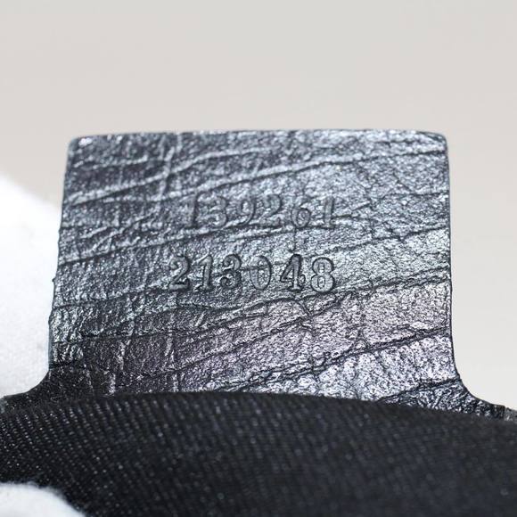 GUCCI GG Canvas Sherry Line Hand Bag Black White 139261 Auth 50162 - Picture 12 of 16